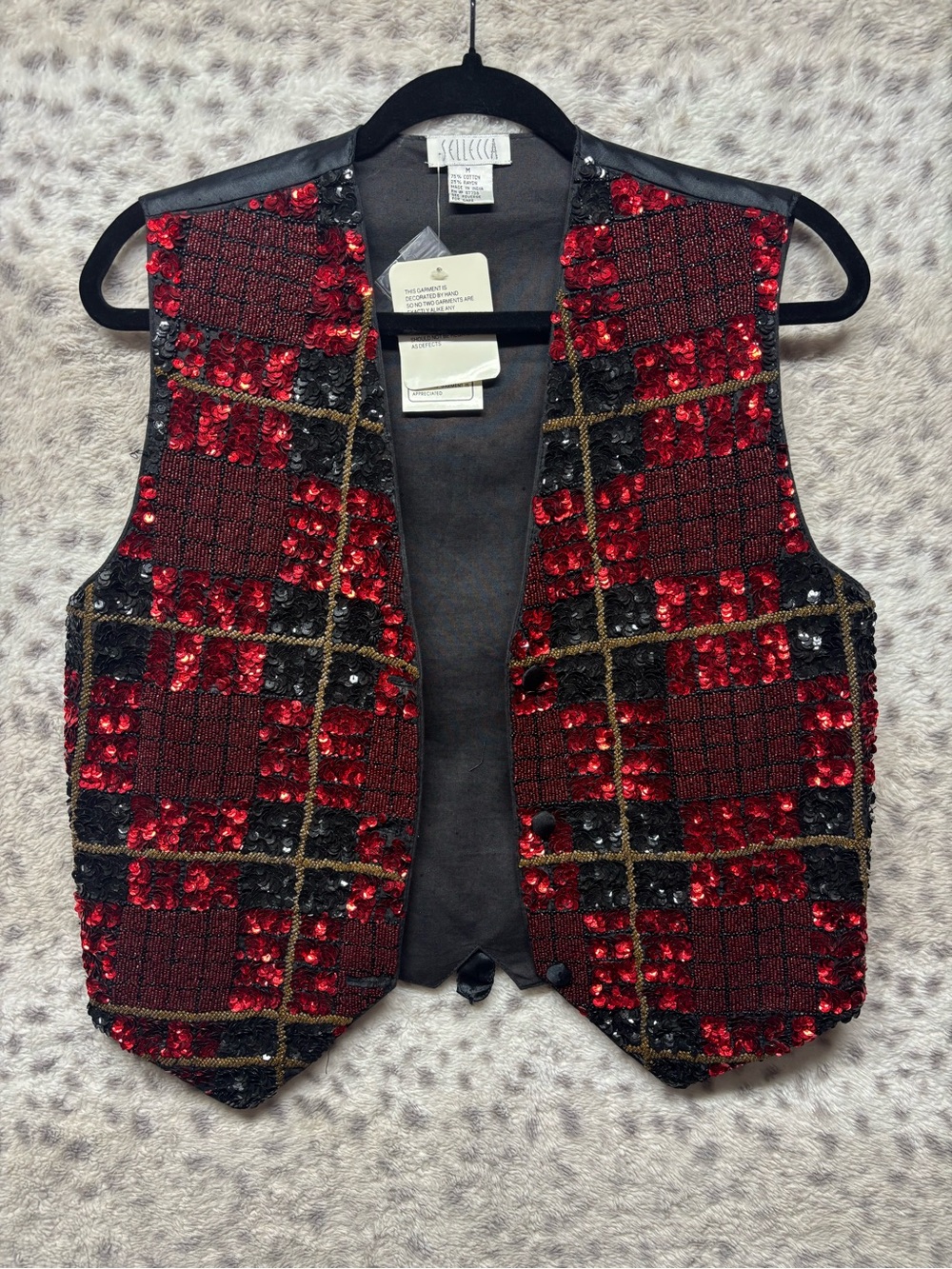 VINTAGE 90’s SELLECCA SEQUIN VEST